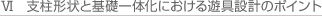 支柱形状と基礎一体化における遊具設計のポイント